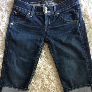 Hudson Jeans Deep Indigo Cropped Denim